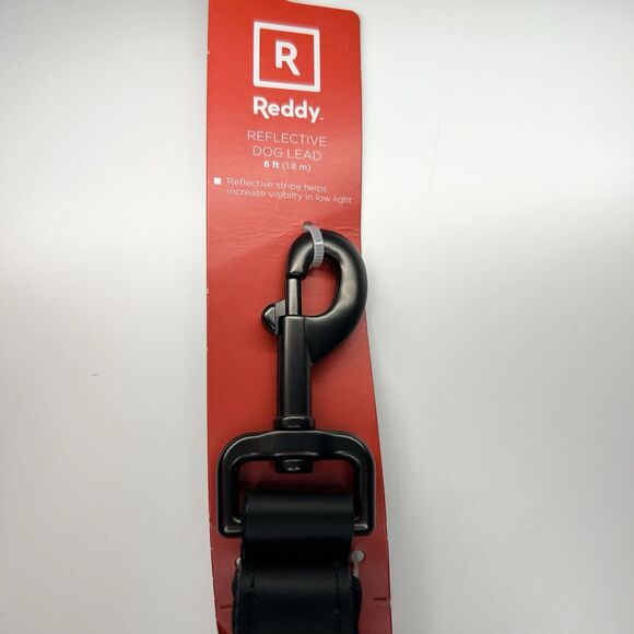 Reddy Reflective Dog Lead Leash Burgundy Brown Tan Black Stripe, 6 ft. Foot Pet - Picture 4 of 10